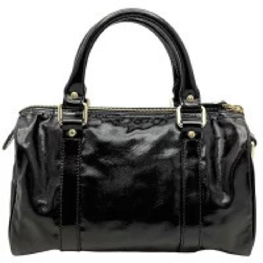Gucci Handbag Black Boston Leather